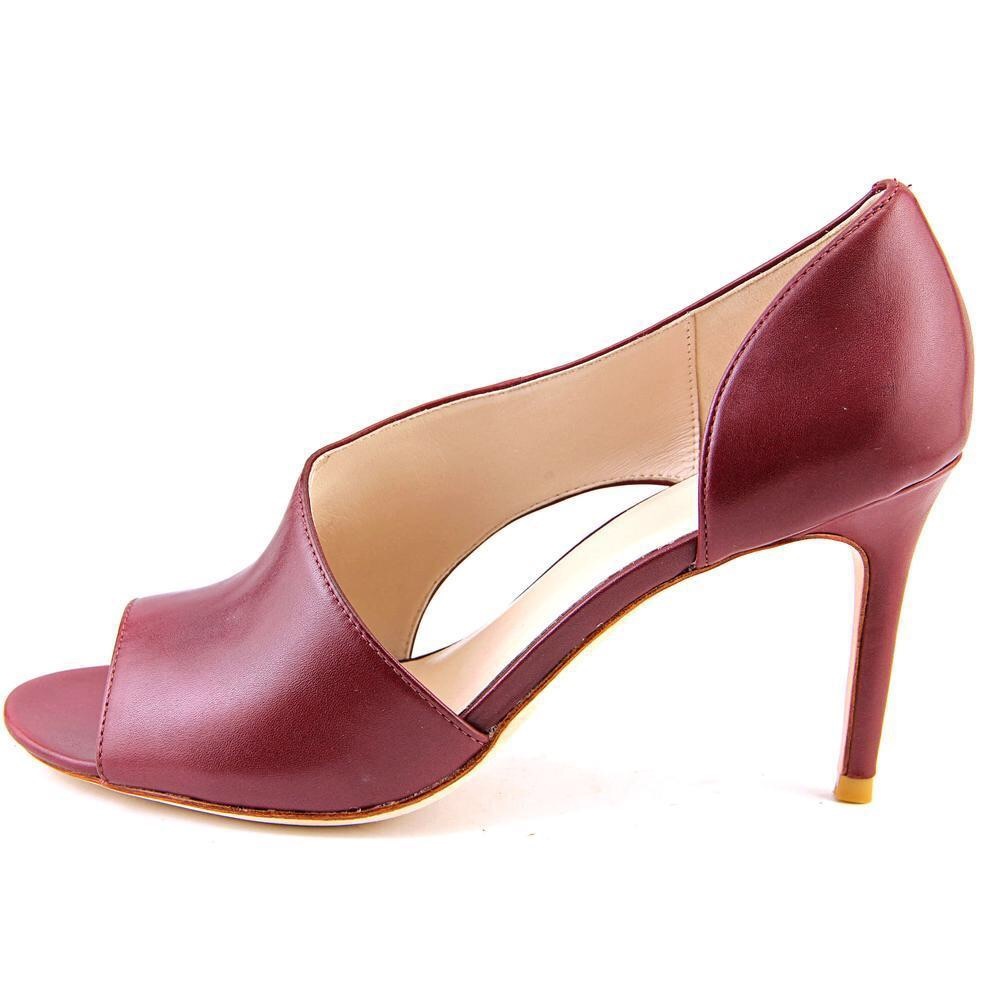 Cole Haan Viveca OT. Pump Open-Toe Leather Heels
